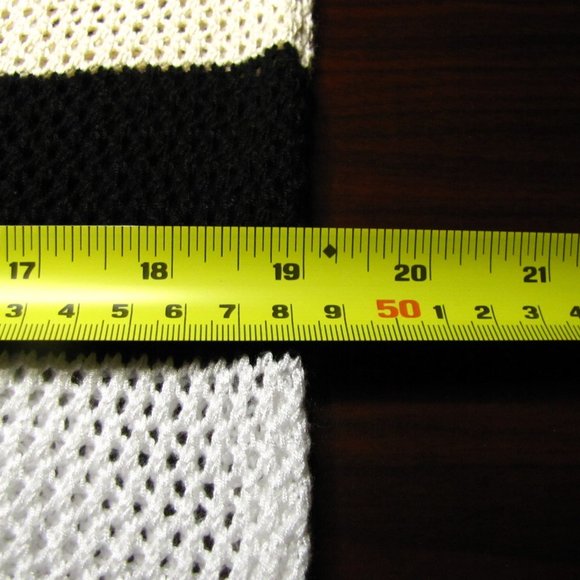 Boston Proper Open-Knit Stretch Striped Sweater Sz XS - Picture 10 of 12